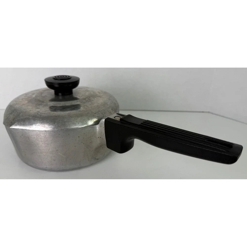 Vtg Wagner Ware Magnalite Sidney -0- Petite Gourmet Sauce Pan Pot w/Lid 4680